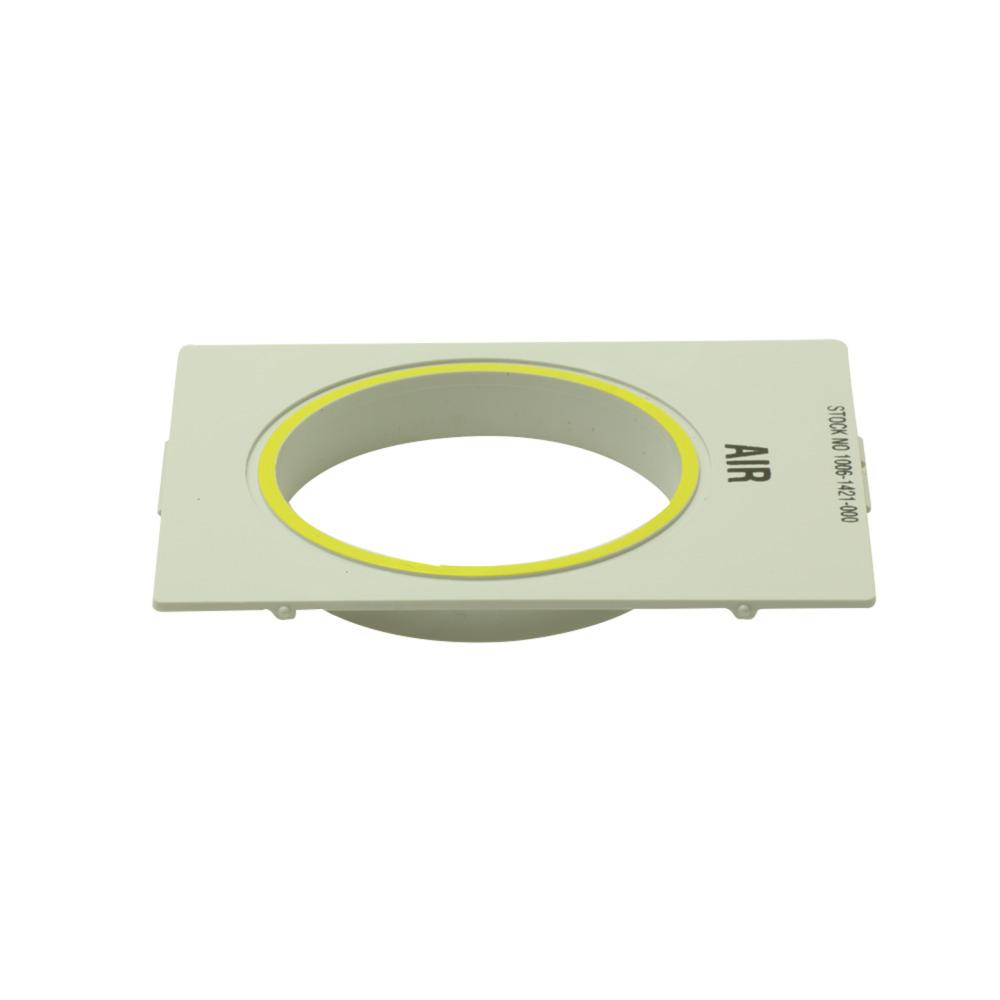 Cover Gas Identification Air Pad Painted Yellow Pipeline Cover Gas Identification Air Pad Painted Yellow Pipeline