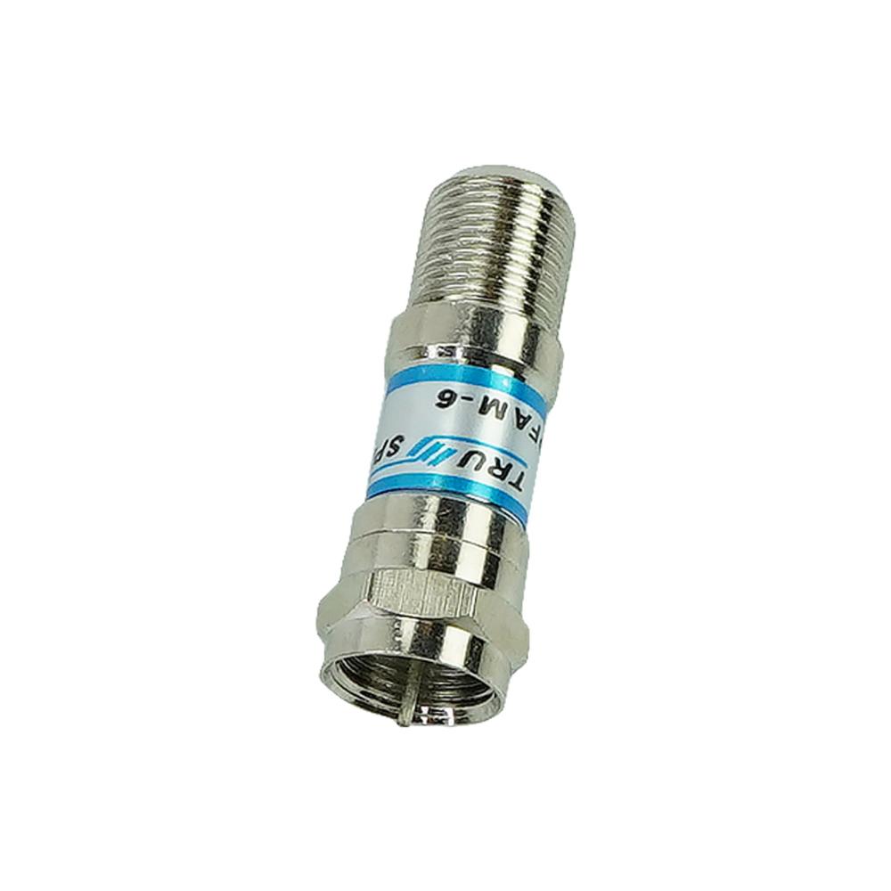 75 Ohm DC-Pass Type-F RF ATT 6 DB 75 Ohm DC-Pass Type-F RF ATT 6 DB