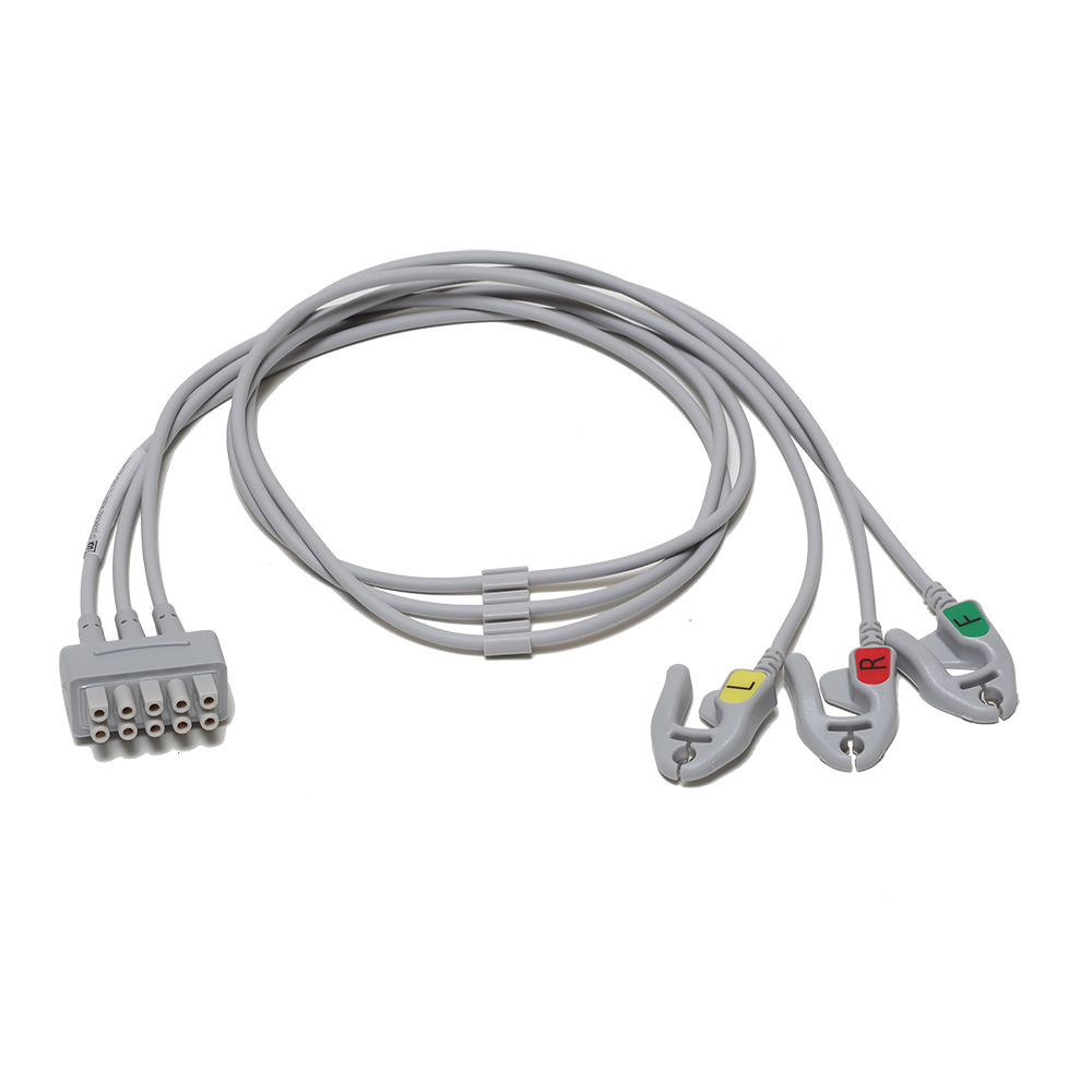 ECG Leadwire set, 3-lead, grabber, IEC, 74 cm/ 29 in ECG Leadwire set, 3-lead, grabber, IEC, 74 cm/ 29 in