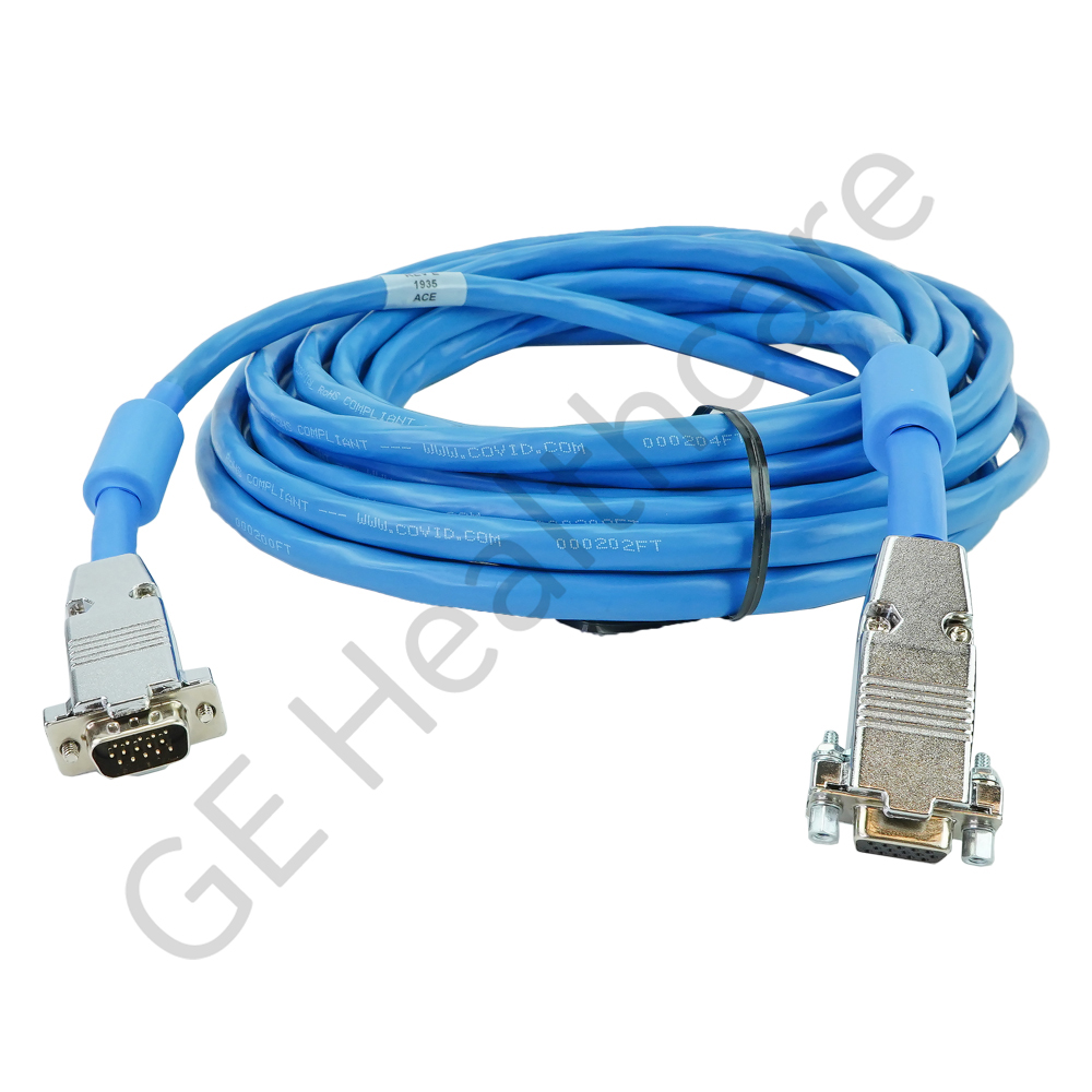 Cable Video Extend DB15M-DB15F (25) 75Ohm HD15F-HD15M 25ft Cable Video Extend DB15M-DB15F (25) 75Ohm HD15F-HD15M 25ft