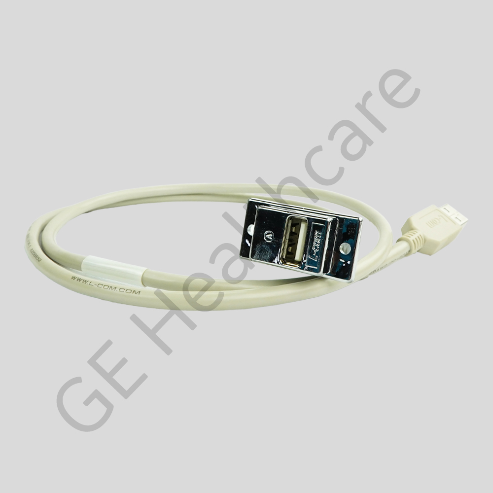 Cable, USB Bulkhead, USB-Af to USB-Am x 3ft Lg