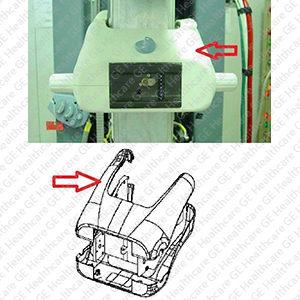 Upper compression cover-paddle unlocking knob assembly FRU Upper compression cover-paddle unlocking knob assembly FRU