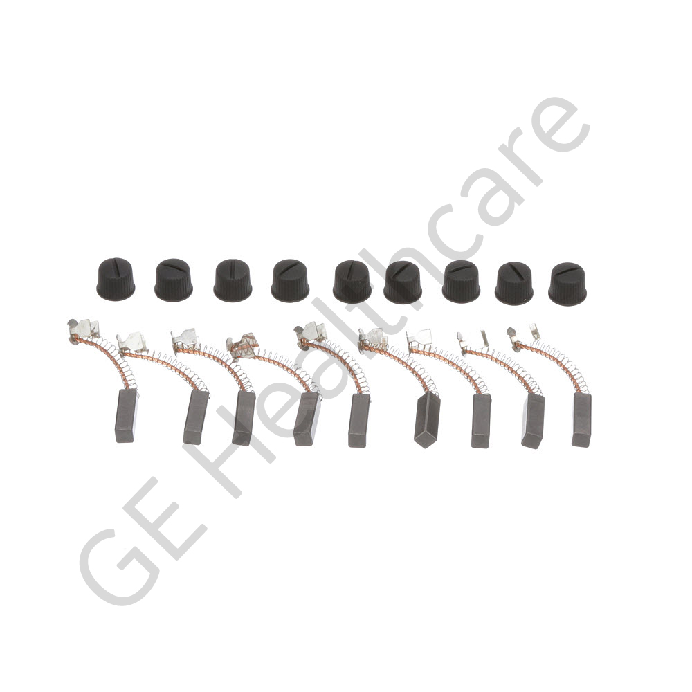 Set of 9 Power Brushes and Caps for Hispeed 2.X-4.X Gantry