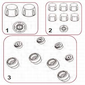 Logiq E9 Joystick Knobs and Mode Select Knobs